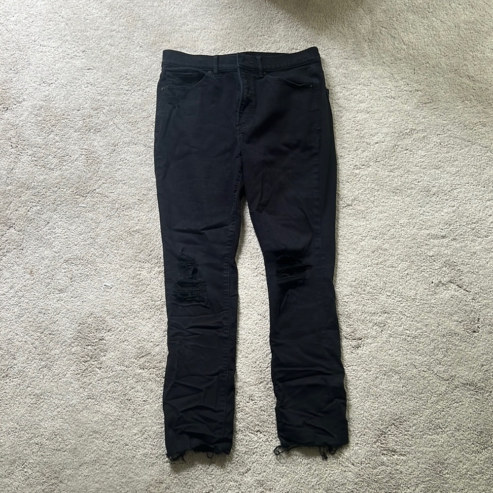 Express Black Ripped Jeans